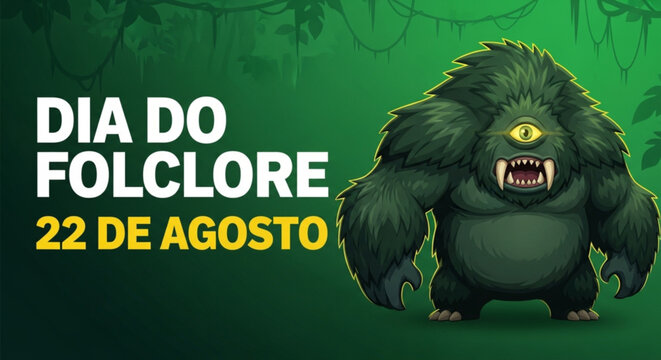 Ilustra&ccedil;&atilde;o vetorial de Mapinguari - Folclore Brasileiro