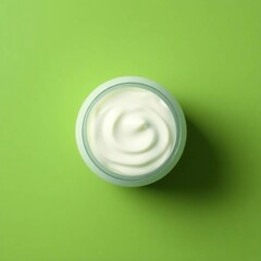 Creamy Yogurt in Glass Jar.