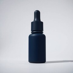 Dark Blue Dropper Bottle Mockup.