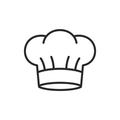 Obraz premium UntitledVector art of a minimalist line art illustration of a chefs hat, isolated on white background, perfect for culinary websites, restaurant logos, or cookingrelated designs and branding