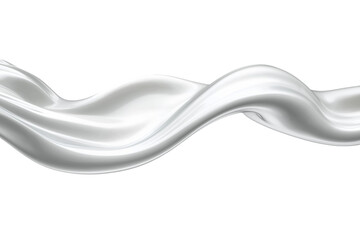 Milk splash wave isolated on white background
