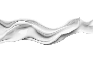 Milk splash wave isolated on white background