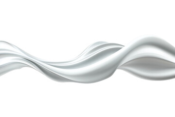 Milk splash wave isolated on white background