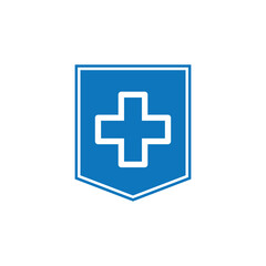 Fototapeta premium Simple logo badge health security