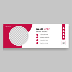 Modern creative business Multipurpose email signature  Design