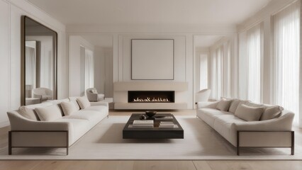 Fototapeta premium Modern, elegant living room