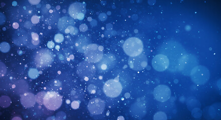 Obraz premium Abstract blue background with bokeh effect, creating a dreamy and elegant atmosphere