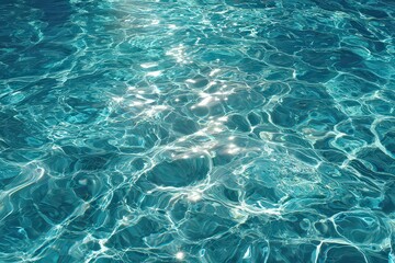 Obraz premium Turquoise Water Surface With Sunlight Reflections