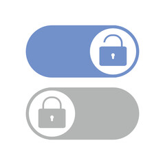 vector lock and unlock switch UI