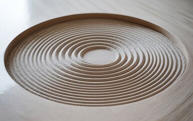 Concentric Sand Waves Zen Garden of Tranquility
