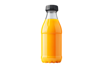 juice bottle isolated on transparent background