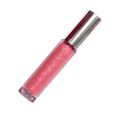 Pink Shimmer Lip Gloss, isolated on transparent background
