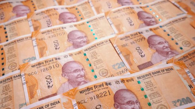 Indian 200 rupee currency note