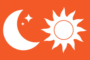 Vector isolated Brightness icon set in black outline