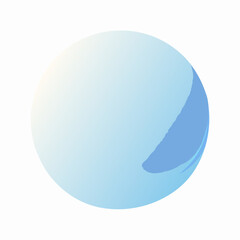 blue round button