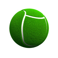Tennis ball isolated on white - 3d render