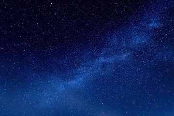 Starry Night Sky With Milky Way