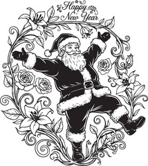 Fototapeta premium christmas, christmas tree, pattern, flower, vector, floral, design, seamless, vintage, illustration, ornament, decoration, art, wallpaper, nature, decor, texture, element, flowers, mandala, leaf, retr