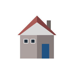 Simple House Icon Minimalist Property Illustration for Real Estate or Design Projects