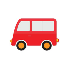 Van cartoon toy clip art symbol design vector illustration