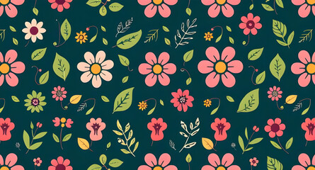 seamless floral design, blooming flowers pattern, decorative flower background, seamless vintage floral, floral textile pattern, flower wallpaper design, seamless spring flowers, nature inspired patte