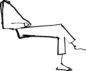 abstract design of American wild west desert with cowboys - hand drawn Black illustration. Ilustraciones del viejo oeste. PNG.JPG. VEKTOR