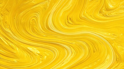 Vibrant abstract yellow marbled textures with swirling lines and fluid curves for dynamic artistic backgrounds and modern design concepts.