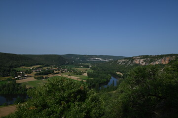 &agrave; v&eacute;lo autour de St Cirq Lapopie