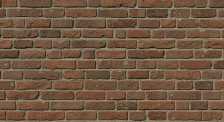 Obraz premium A fullframe shot of a brick wall with variations in brick color and texture