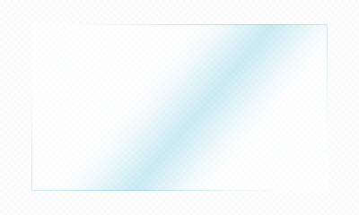 Fototapeta premium Mirror reflection, suitable for application on glass, plastic, or acrylic window surfaces. Offers a glossy, luminous appearance with bright highlights and transparency.