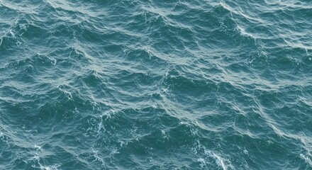 Overlapping waves of dark blue ocean water