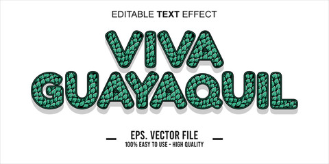 Independence of Guayaquil background typography word art