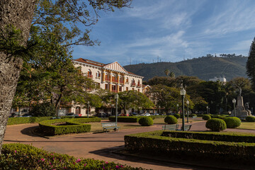 Obraz premium Poços de Caldas, Minas Gerais, Brasil - Praça Pedro Sanches