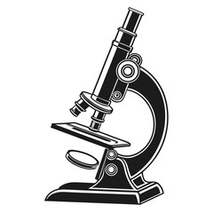 microscope isolated on white background