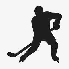 hockey player silhouette