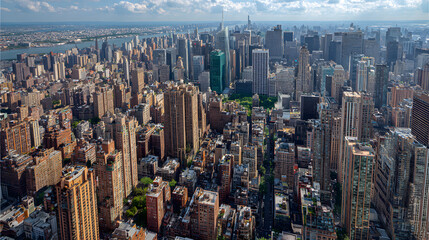 Fototapeta premium Hochhäuser und Büros in New York City, USA