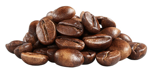 Obraz premium Pile of roasted coffee beans