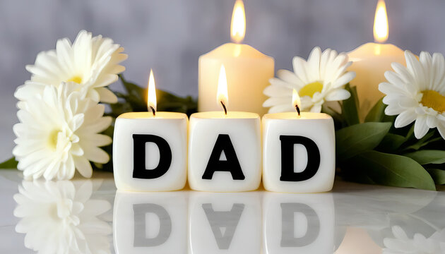 happy birthday Dad candles