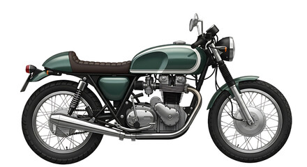 Obraz premium Men's Cafe Racer style motorcycle