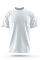 Blank white t-shirt, front view