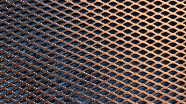 Close-up view of a textured metallic surface showcasing intricate patterns and reflections