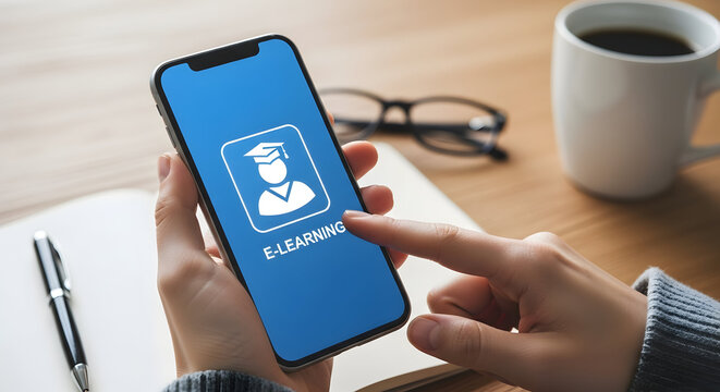 Online Education Mobile Learning Elearning App Student Graduate Degree Course Study Distance Education
