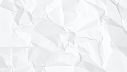 Obraz premium Crumpled White Paper Texture With Fine Fiber Details And Soft Shadows In High-Resolution Macro Photography