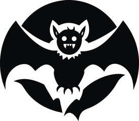 Vampire bat transforming into dracula in the night sky with moon isolated on white background isolated on transparent background