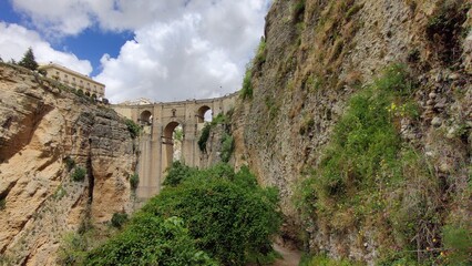View of Ronda city and streets