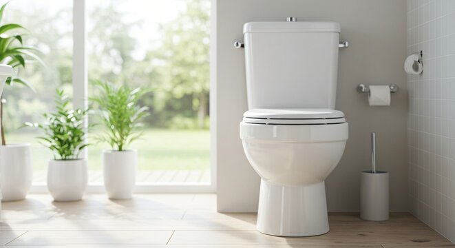 modern bathroom with toilet
