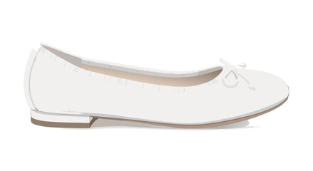 Elegant women's ballet flat shoe with a sleek design and a small bow embellishment suitable for casual and formal wear