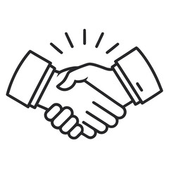 Obraz premium handshake vector illustration