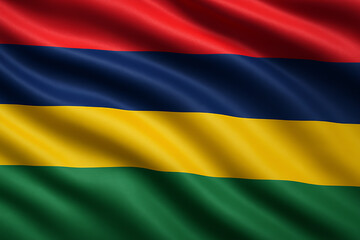 Fototapeta premium flag of Mauritius