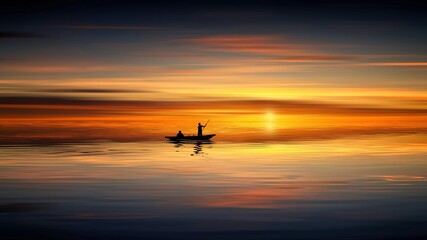 sunset on the beach
